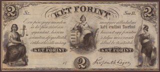 Hungary 2 Forint 1852 Lajos Kossuth Issue