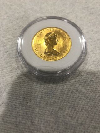 1 Oz Gold Canadian Maple Leaf Coin 1981