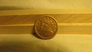 1849 D Us $2 - 1/2 $2.  50 Liberty Head Quarter Eagle Gold Coin Ungraded Key Date 35