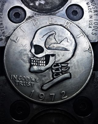 Coalburn Hobo Nickel Love Token Ohns Eisenhower Dollar Skull