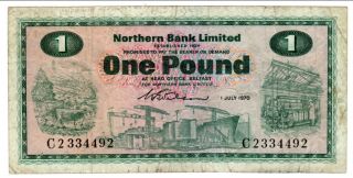 Northern Ireland One Pound Bank Note