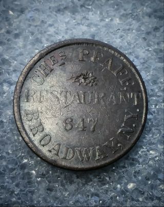1860 ' s CHES PFAFF RESTAURANT NY630BF/1/A (R - 2) STANDING MONK 2