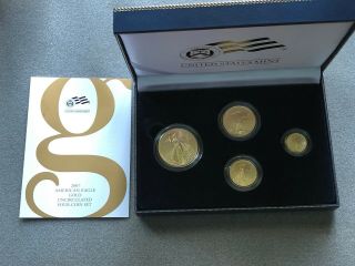 2007 American Eagle Gold Bullion Four Coin Burnished Set