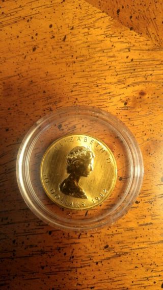 1982 Canada Gold Maple Leaf - 1 Oz - $50