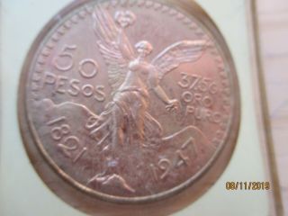 1821 - 1947 50 Pesos Gold Coin,  37.  5 Gr Oro Puro,  Estados Unidos Mexicanos 3