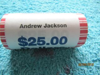 Andrew Jackson Presidential Dollar Coin Uncirculated Roll - 25 Coins