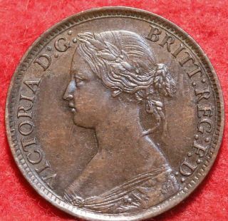 1867 Great Britain 1 Farthing Foreign Coin