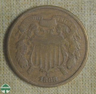 1868 Two Cent Piece - Very Good Details