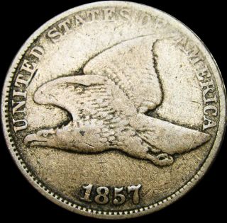 1857 Flying Eagle Cent Penny - - - - Type Coin - - - - S800