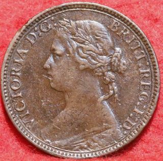1875h Great Britain 1 Farthing Foreign Coin