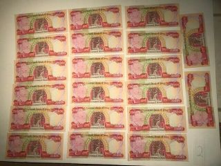 Iraqi Dinar 500,  000 = 20 X 25,  000 Circulated Currency -
