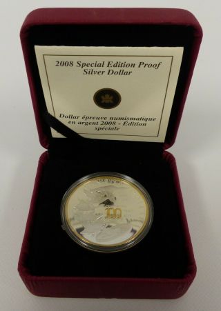 2008 Canada Sterling Silver Proof Dollar Coin