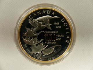 2008 CANADA STERLING SILVER PROOF DOLLAR COIN 2