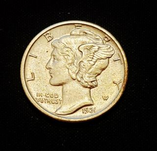 1931 - S Mercury Dime - Very Attractive Xf Coin