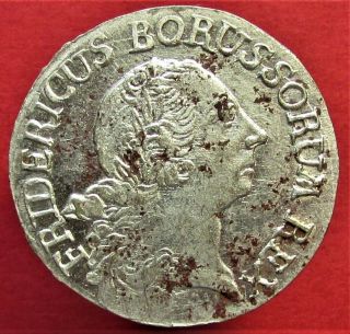 Silver Coin Germany Prussia 12 Einen Reichs Thaler 1769 E.  1/12 Reichsthaler.