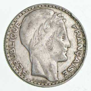 Silver - World Coin - 1933 France 20 Francs - World Silver Coin - 20g 942