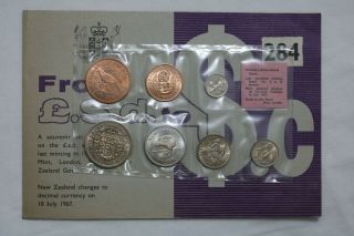 Zealand 1965 Coin Set B20 Cg50 - 53