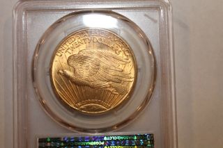1915 - S Saint Gauden ' s $20 Gold Double Eagle.  PCGS MS 64. 5