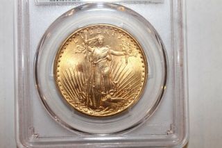 1915 - S Saint Gauden ' s $20 Gold Double Eagle.  PCGS MS 64. 6