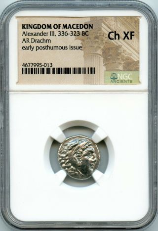 336 - 323 Bc Kingdom Of Macedon Ar Drachm Alexander Iii | Ngc Ch Xf