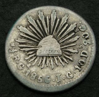 Mexico 1/2 Real 1856 Ga Jg - Silver - 2353