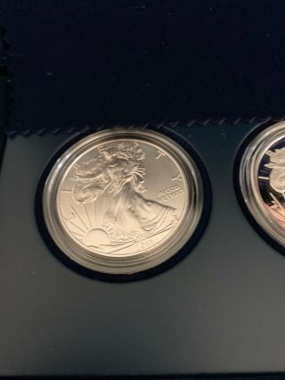 2011 American Silver Eagle 25th Anniversary 5 Coin Set US 4