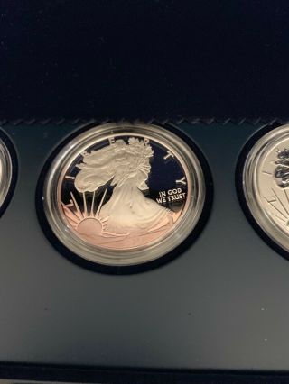 2011 American Silver Eagle 25th Anniversary 5 Coin Set US 5
