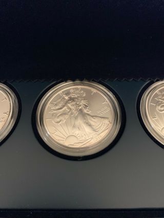 2011 American Silver Eagle 25th Anniversary 5 Coin Set US 6