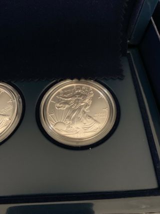 2011 American Silver Eagle 25th Anniversary 5 Coin Set US 7