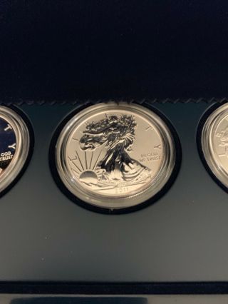 2011 American Silver Eagle 25th Anniversary 5 Coin Set US 8