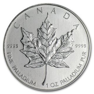 Canada 1 Oz Palladium Maple Leaf Bu (random Year) - Sku 32457