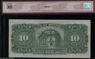 1923 Bank of Montreal $10 3