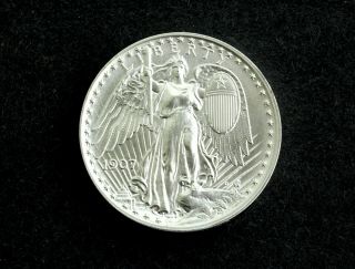 Dan Carr St Gaudens 1907 - D Winged Liberty Concept Silver 1 - 0z Mintage 100 ".  999 "