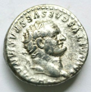 Titus (79 - 81).  Denarius 3.  38gr;17mm.  Rome.  Obv: Imp Titvs Caes Vespasian Avg P M