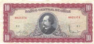 Chile 10 Escudos 1960 