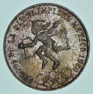 Silver - World Coin - 1968 Mexico 25 Pesos - World Silver Coin 22.  3 Grams 409