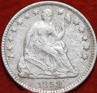 1858 Philadelphia Silver Seated Liberty Half Dime