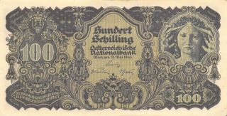 Austria 100/ - 29.  5.  1945 P 118 Series 1098 Circulated Banknote Ejwe