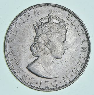 Silver - World Coin - 1964 Bermuda 1 Crown - World Silver Coin 22.  3 Grams 390