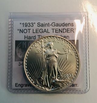 Daniel Carr - 1933 Saint - Gaudens Concept 1oz.  999 Silver Produced In 2018 Dan