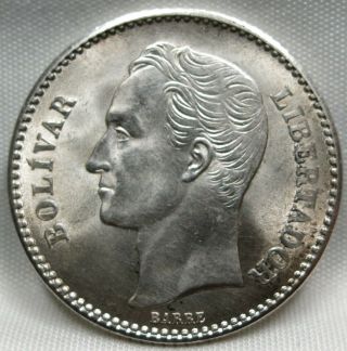Venezuela Gram 5 Bolivar 1921 Au / Unc Silver B66