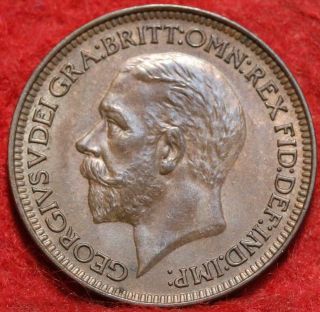 Uncirculated 1931 Great Britain 1 Farthing Foreign Coin