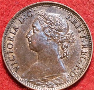 1884 Great Britain 1 Farthing Foreign Coin
