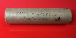 1863 INDIAN HEAD / 1909 VDB BANK OF SAN FRANCISCO OBW LINCOLN WHEAT PENNY ROLL 9