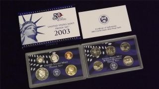 2003 S Us Proof 10 Coin Set