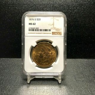 1876 - S $20 Gold Double Eagle - Ngc Ms62 - State Type 2 - San Francisco
