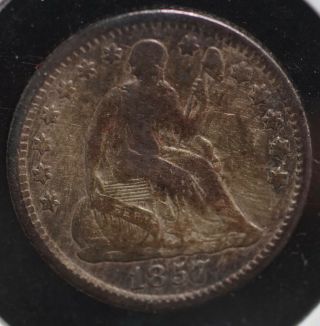 1857 H10c Seated Liberty Half Dime Coin