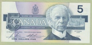 1986 Bank Of Canada 5 Dollar Note - Bonin/thiessen - Goc9843148 - Unc