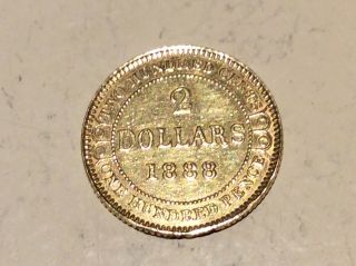 1888 Nfld 2$ Gold