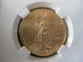 2009 1/2 oz G$25 American Gold Eagle - NGC MS 70 (Early Releases) 3
